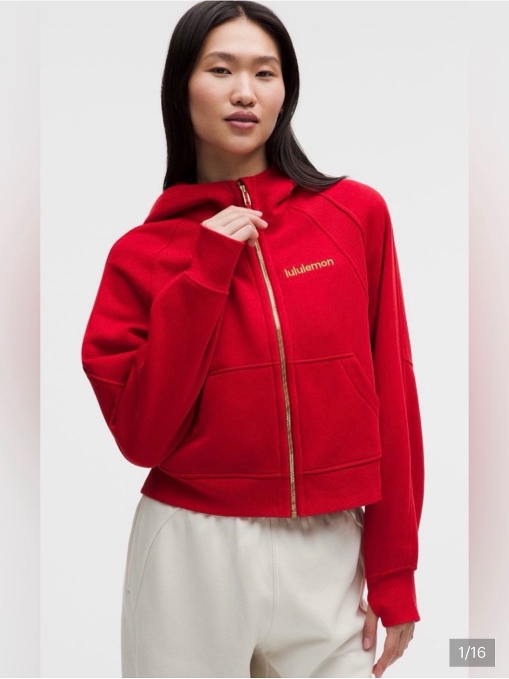 Lululemon Lunar NewYear Red & Gold Oversized Jacket